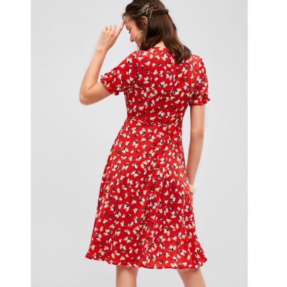 Floral midi dress - Picture 2 of 5